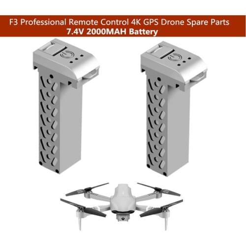 Original 1PCS Or 2PCS Or 3PCS Battery 7.4V 2000Mah Battery For E3 F3 WIFI FPV GPS Follow Me RC Quadcopter Drone Parts Battery