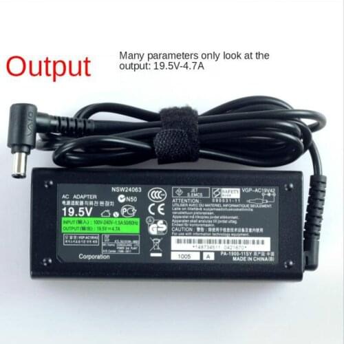 Original Sony 19.5V4.7A Laptop Power Adapter VAIO Computer Charger Power Cord