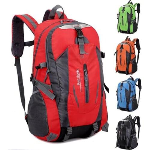 Outdoor Backpack Men Women Large Travel Sports Rucksack Double Zipper Hiking Camping School Bag