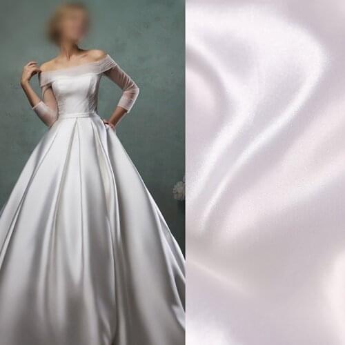 100*150cm Thick satin fabric Shiny fabric Clothing fabric Stage dress Wedding satin Cushion pillow Fabric wholesale Breathable