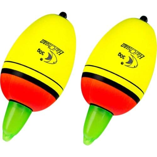 Fishing Floats 30g Freshwater Saltwater Fishing Floats Bobber Luminous Lighting EVA Float