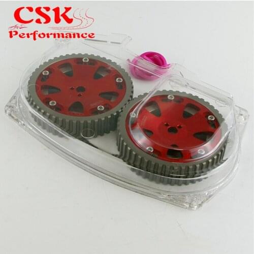 Clear Timing Belt Cover+Cam Pulley Gear Fit For Mitsubishi Lancer EVO 9 IX 4G63 BK/RD