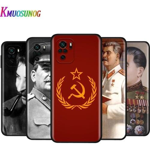 Silicone Cover Russian Commander Stalin For Xiaomi Redmi Note 10 10S 9T 9S 9 8T 8 7 7S 6 5A 5 4 4X 5G Pro Max Phone Case