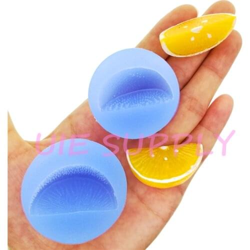 SYL174U SYL175U 33.8mm - 37.5mm Orange Peel Orange Segment Silicone Mold Fondant Cake Decoration Candy Resin Clay FOOD OVEN SAFE