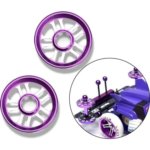 Tamiya MINI 4WD Light Strong Aluminum 19mm Rollers Self-made Parts Aluminum Star-shaped Guide -Wheel D014 2sets/Lot