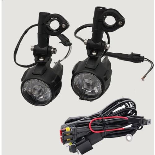 Universal Driving Aux Lights For BMW DUCATI KAWASAKI HONDA SUZUKI TRIUMPH Front Head Light Waterproof Motorcycle Fog Lamp