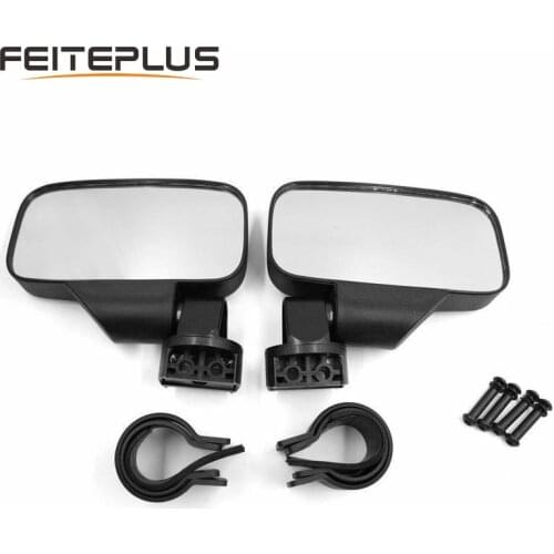 1.75"/44mm 2"/50mm ATV Handle Bar Rearview Mirrors Universal fit For UTV SXS Racing Bike Rear View Side Mirrors