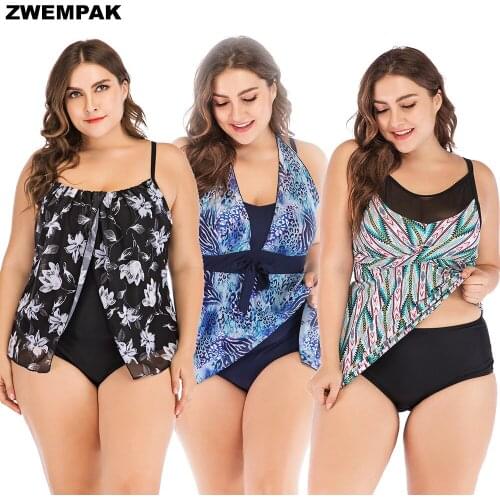 Plus Size 3XL 4XL Swimsuit For Women,2019 Female Big Bathing Suit Beachwear Ladies Swimdress Large Swimwear New Biquini Bath