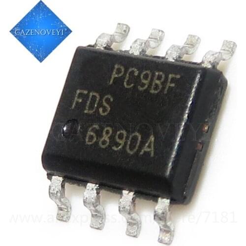 10pcs/lot FDS6890A FDS6890 SOP-8 In Stock