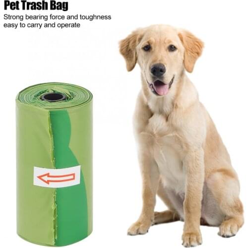 120pcs/log Pet Dog Cat poop bag Green Plastic Waste BagThick Pet Dog Trash Bags Garbage Durable cat litter bag dog products
