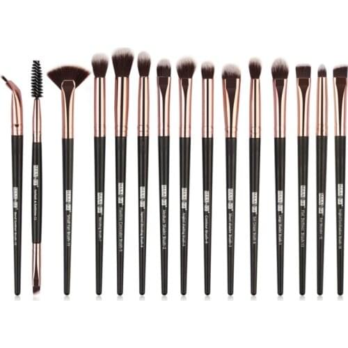 15pcs Professional Makeup Brushes Set & Kit Eyeshadow Brush Eyeliner Brush Eyebrow Brush Highlighter Brush Cosmetic Brush Kit