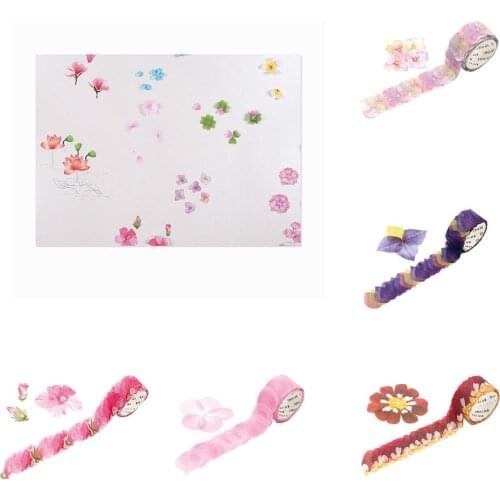 200Pcs/Roll Petal Style Washi Tape DIY Scrapbook Craft Decorative Stickers
