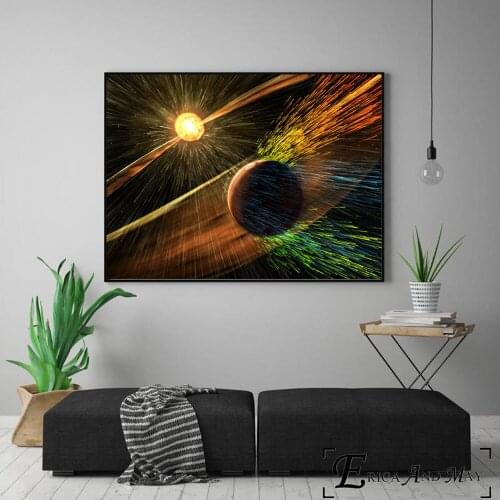 System Our Solar 3d Posters And Prints Wall Art Canvas Painting Pictures New Nordic Style Decorations For Home Decor Cuadros