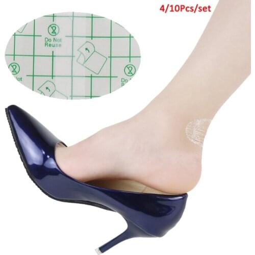4/10Pcs Pedicure Patch Foot Care Tools Hot Blister Plaster Adhesive Hydrocolloid Gel Blister Plaster Anti-wearing Heel Sticker