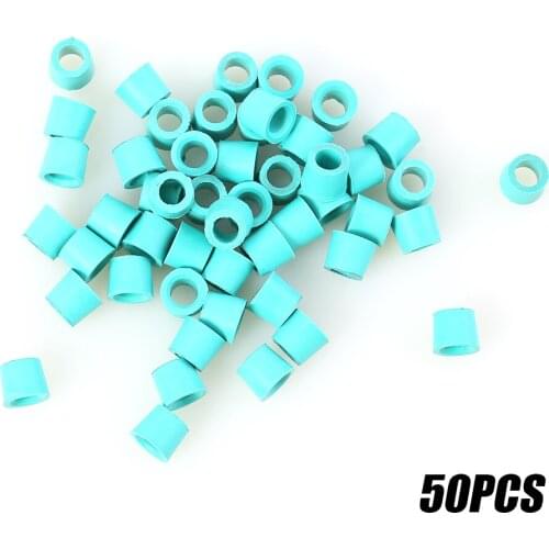 50pcs A/C 1/4 inch Charging Hose Manifold Repair Sealing O-ring Replacement HVAC Rubber Gasket Green