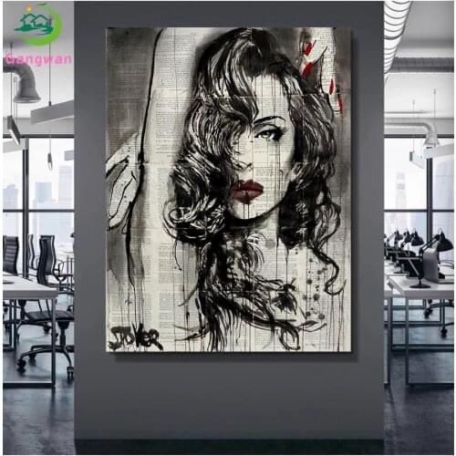 DIY Diamond Painting Abstract art, sexy woman Diamond Mosaic Full Drill Square Embroidery round Cross Stitch Handmade Hobby