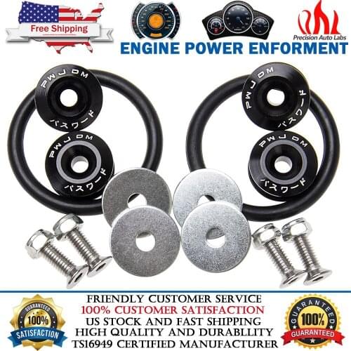 Aluminum JDM Quick Release Fasteners Bumper For Car Trunk Fender Hatch Lids Kit