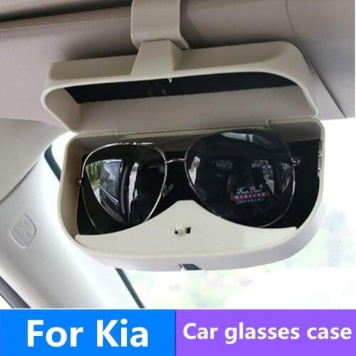 Car Sunglasses Case Holder Glasses Box Storage For Kia Rio K2 3 Ceed Sportage Sorento Cerato Armrest Soul Picanto Optima K3