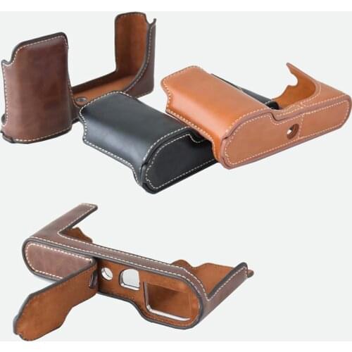 PU Leather case Camera bag cover For Leica T TYP701 Half Body Set Protective Shell With Battery Opening