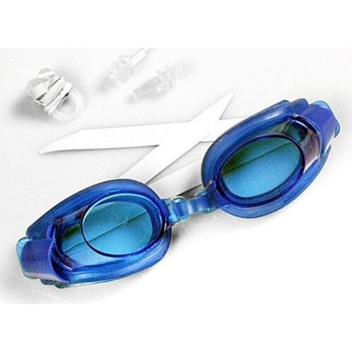Children Adjustable Waterproof Anti fog Swimming Glasses Goggles Outdoor Swim Pool Eyewear & Ear Plugs Nose Clip Swimming Sets