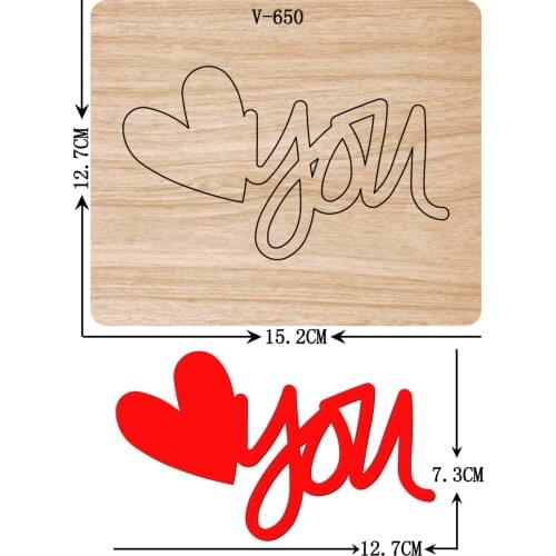 DIY New LOVE wooden dies cutting dies for scrapbooking /Multiple sizes /V-650