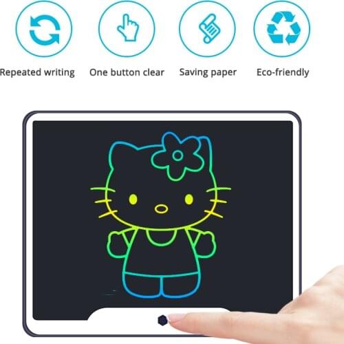 Aibevi 15 inch Colorful LCD Writing Tablet Board Electronic Small Blackboard Paperless Office Writing Board 15" with Stylus Pens