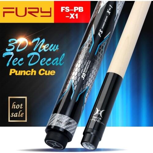 Fury Billiard Punch Cue FS-PB-X1 13mm Tip Professional Pool Punch Cue Billiard Stick High Quality billar Break Cue Kit with Gift