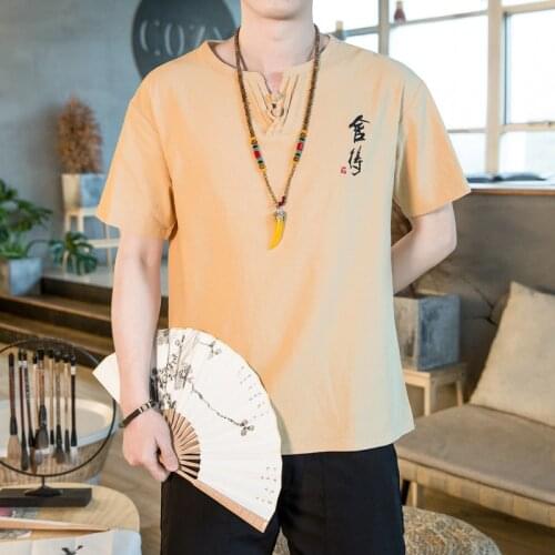 Short Sleeve T Shirt Men 2021 Summer High Quality Tshirt Top Tees Harajuku Style Fashion Clothes Plus Size M-5XL V Neck