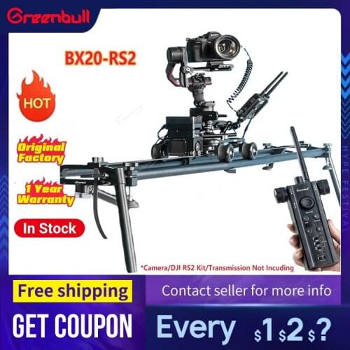 Greenbull BX20-RS2 Camera Slider Track Dolly Slider Rail System with Motorized Time Lapse and Video Shot for DJI Ronin RS2