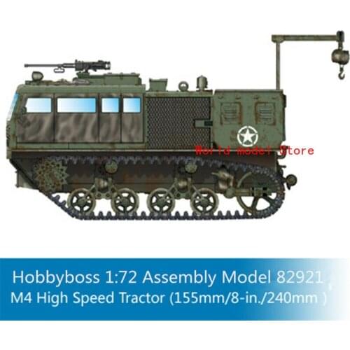 HobbyBoss 82921 1/72 Scale M4 High Speed Tractor (155mm/8-in./240mm) Model Kits