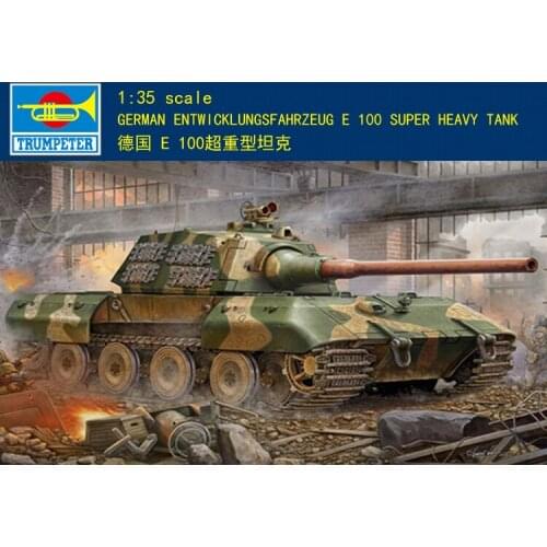 Trumpeter 00384 1/35 German Entwicklungsfahrzeug E100 Super Heavy Tank Model Kit TH05597-SMT6