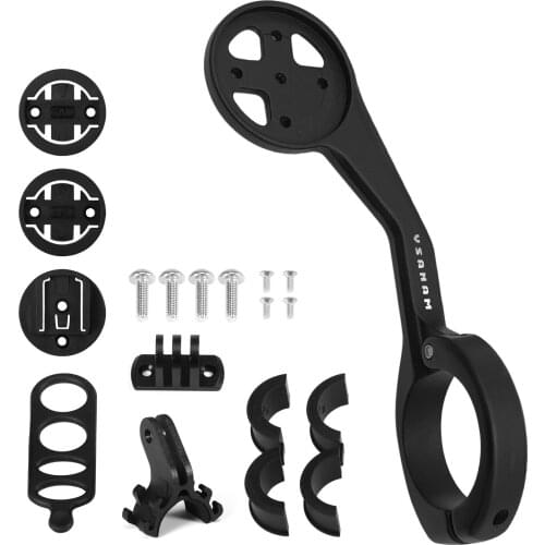 Out Front Combo Bike Mount Bicycle Computer Camera Mount Holder Aluminum Alloy Bike Handlebar Holder Bicycle