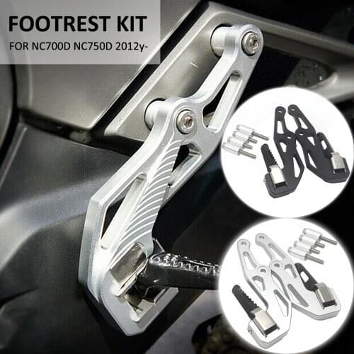NEW Motorcycle 2012+ Foot Pegs CNC Footrest Kit For HONDA NC700D NC 700D NC700 D NC750D NC750 D NC 750D