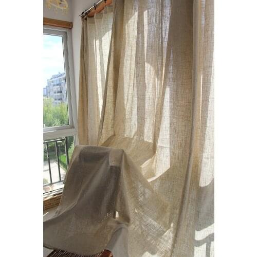 Eco-friendly New finished Linen curtains for the bedroom,solid window curtain for the living room,home blind