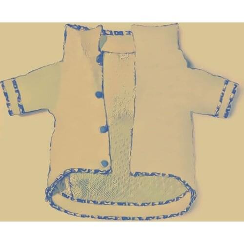 Dog Clothes for Small Dogs Denim Printed Coat for French Bulldog Jacket for Chihuahua Pug Costume Puppy Pet Clothing PC1186