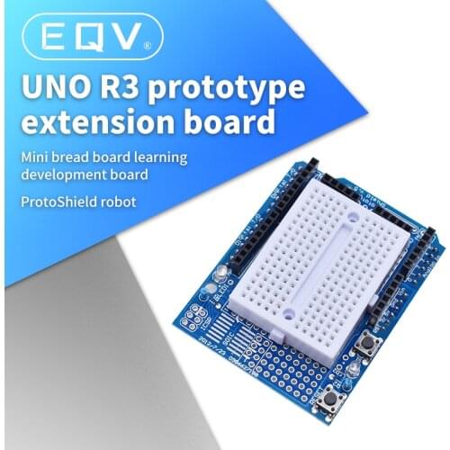 Free Shipping UNO Proto Shield prototype expansion board with SYB-170 mini bread board based For ARDUINO UNO ProtoShield