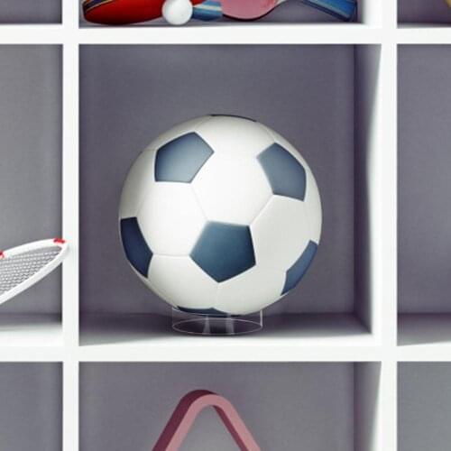 Transparent Acrylic Ball Stand Display Holder Round/Cross Type Rack Support Base For Volleyball Basketball Football Rugby Ball 4