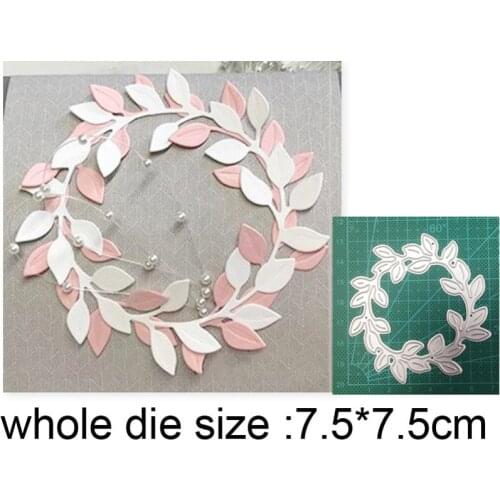 Customized dies Christmas Wreath Garland Metal Cutting Dies Scrapbooking dies Embossing Die Cuts Paper Card Making Stencils dies