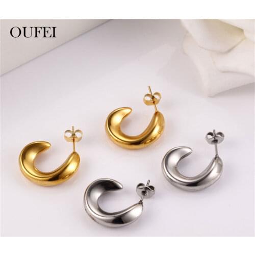 XUANHUA Personalise Geometric Stud Earrings For Women Stainless Steel Jewelry Woman Accessories Earings Fashion Jewelry