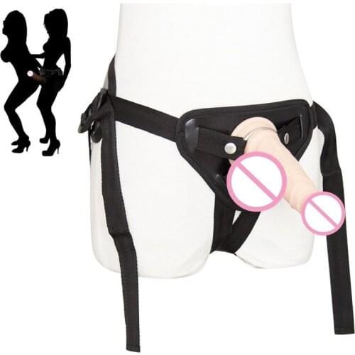 Strap On Realistic Dildo Butt Plug BDSM Harness Women Strapon Dildo Panties Adult Masturbation Sex Toys for Lesbian Couples