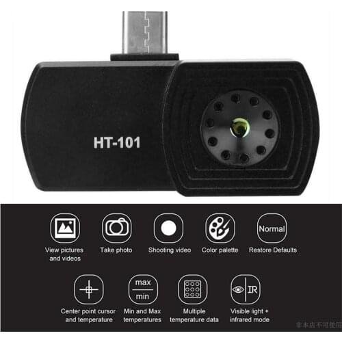 Thermal Imaging Camera HT-101/HT-201/HT-301 Infrared Imager Mobile Phone Camera Video Recording Image Device for Android Type-C