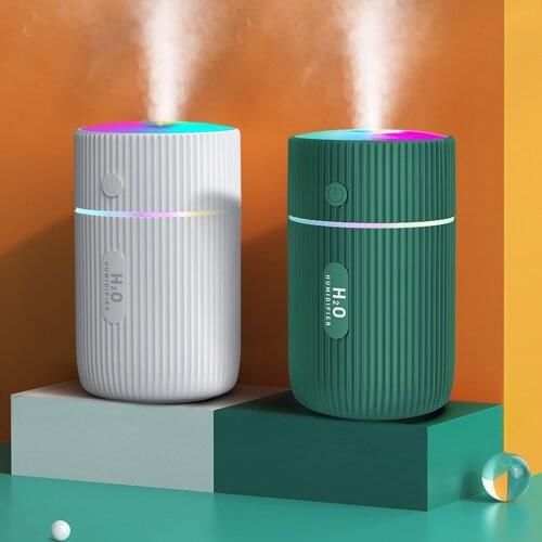 Air Humidifier 2W 220ml USB Mini Humidifier LED Night Light Spraying Diffuser for Home Office Car Air Fragrance Purification