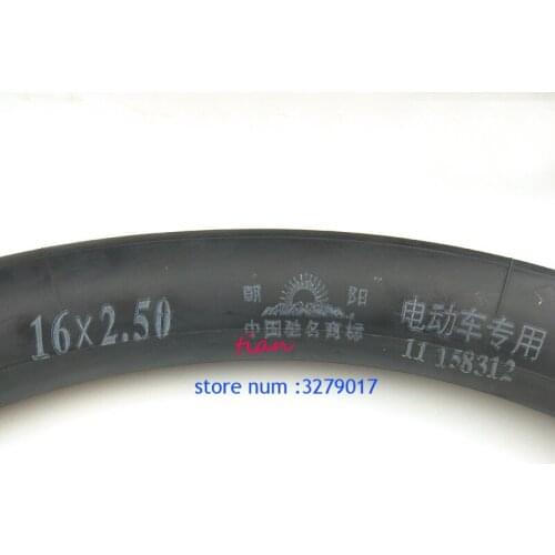 Inner tube 16x1.75 /2.125/2.50/2.70/3.0 with Bent Angle Valve Stem or Straight valve fits gas electric scooter&e-Bike
