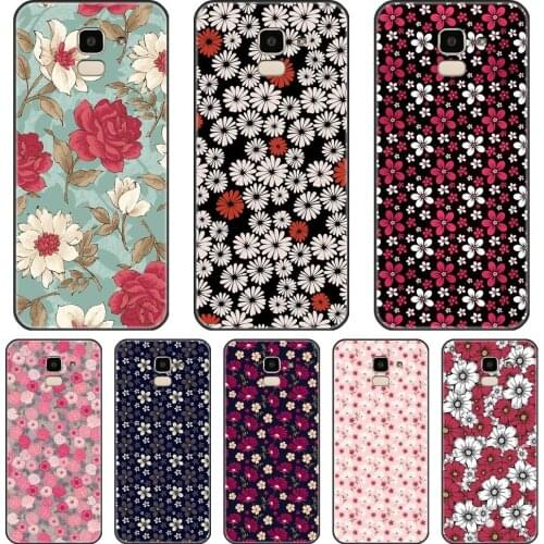 Back Cover For Samsung Galaxy J4 J6 J8 Plus 2018 J3 J5 J7 2015 2016 2017 Silicone Rose Phone Case For Samsung J2 J5 J7 Prime