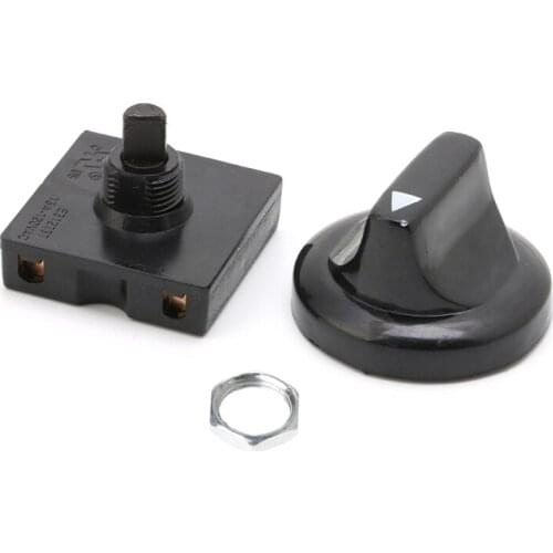4-Position 3-Speed Fan Selector Rotary Switch Governor with Knob 13AMP 120V-250V Mar28