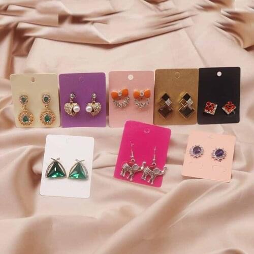50pcs 50X65MM Earring Display Card Earring dot card Earring Display card for 2pairs earring or more pairs