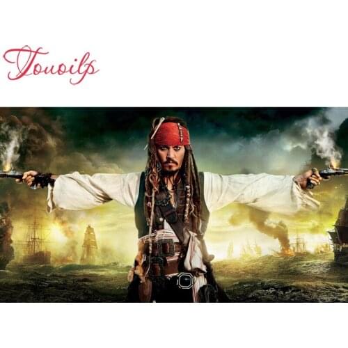 Diy Diamond Embroidery pirates of the caribbean Jack Sparrow 5d Diamond Painting Square&round Rhinestones Mosaic Home Decoration