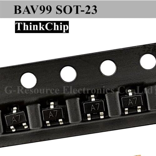 1000 pcs) BAV99 SOT-23 SMD Fast Switching Diodes (Marking A7)