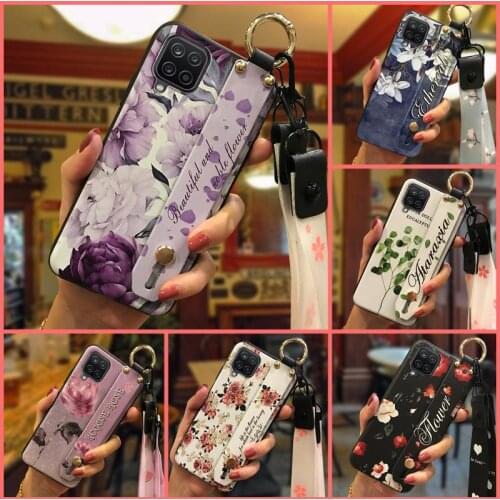 Phone Holder Kickstand Phone Case For Samsung Galaxy A12 5G/SM-A125M/A125F For Girls Lanyard
