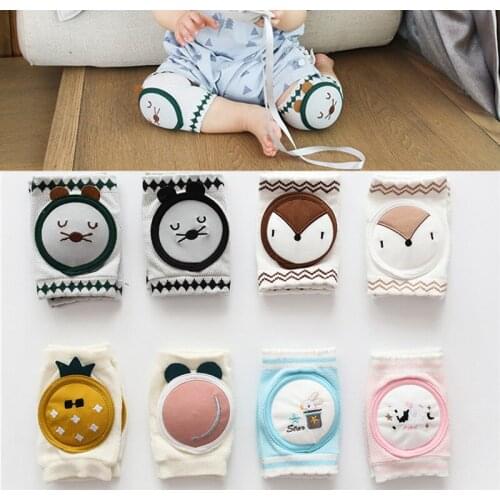 DHL 100pair Baby Knee Pads Infant Kneepads Protector Baby Leg Warmers Mesh Breathable Kids Safety Crawling Elbow Cushion Pad